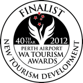 Finalist 40th Year 2012 Perth Airport WA Tourism Awards New Tourism Development