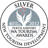 Silver 40th Year 2012 Perth Airport WA Tourism Awards New Tourism Development
