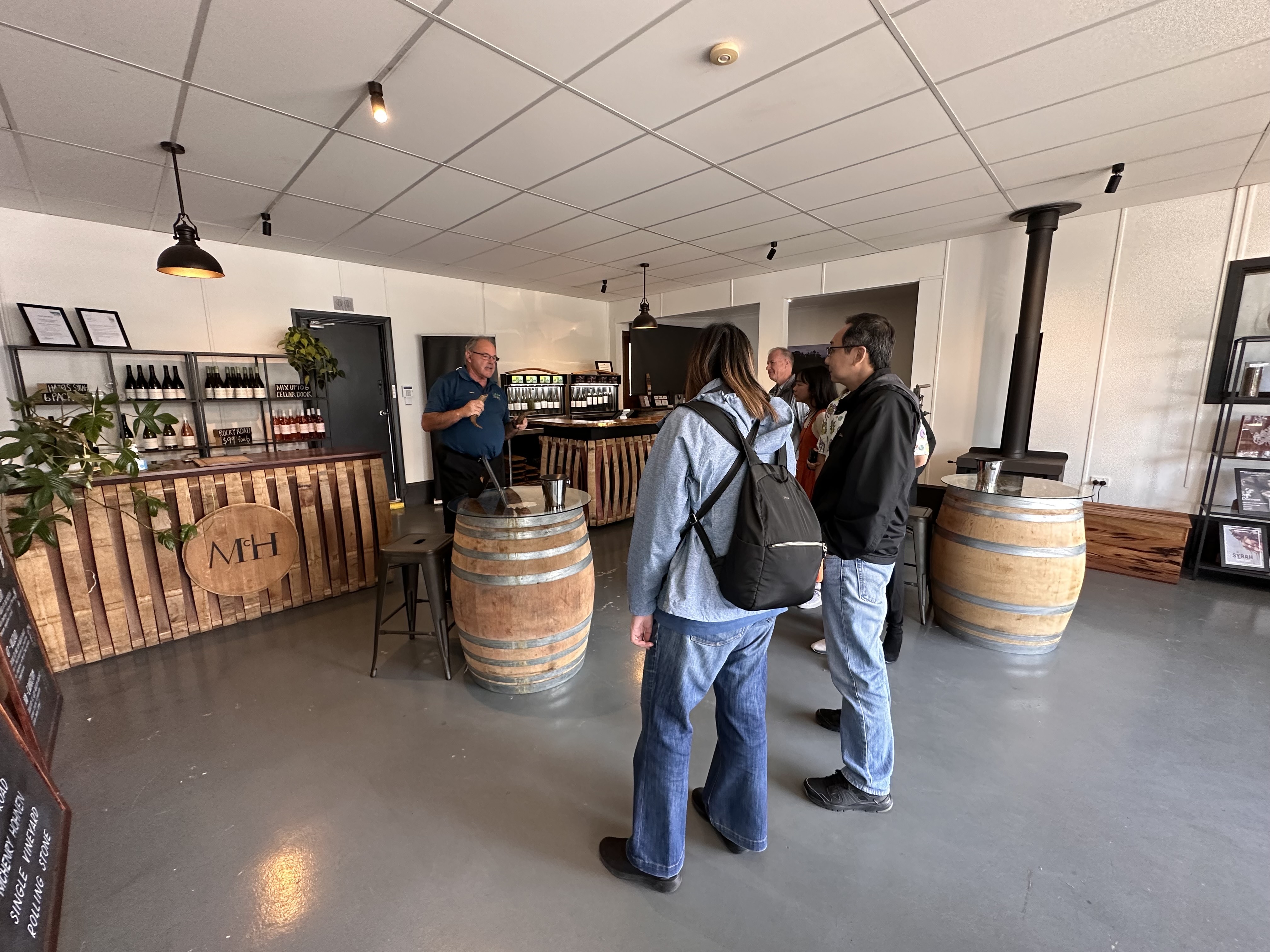 Margaret River wine tours with Singapore travellers at McHenry Hohnen