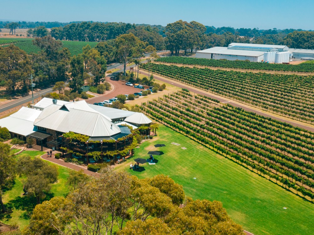 A relaxing view at Vasse Felix Vineyard in Margaret River, WA