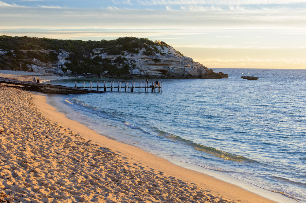 Jetty and boat ramp on the Gnarabup Beach - Prevelly, WA, Australia