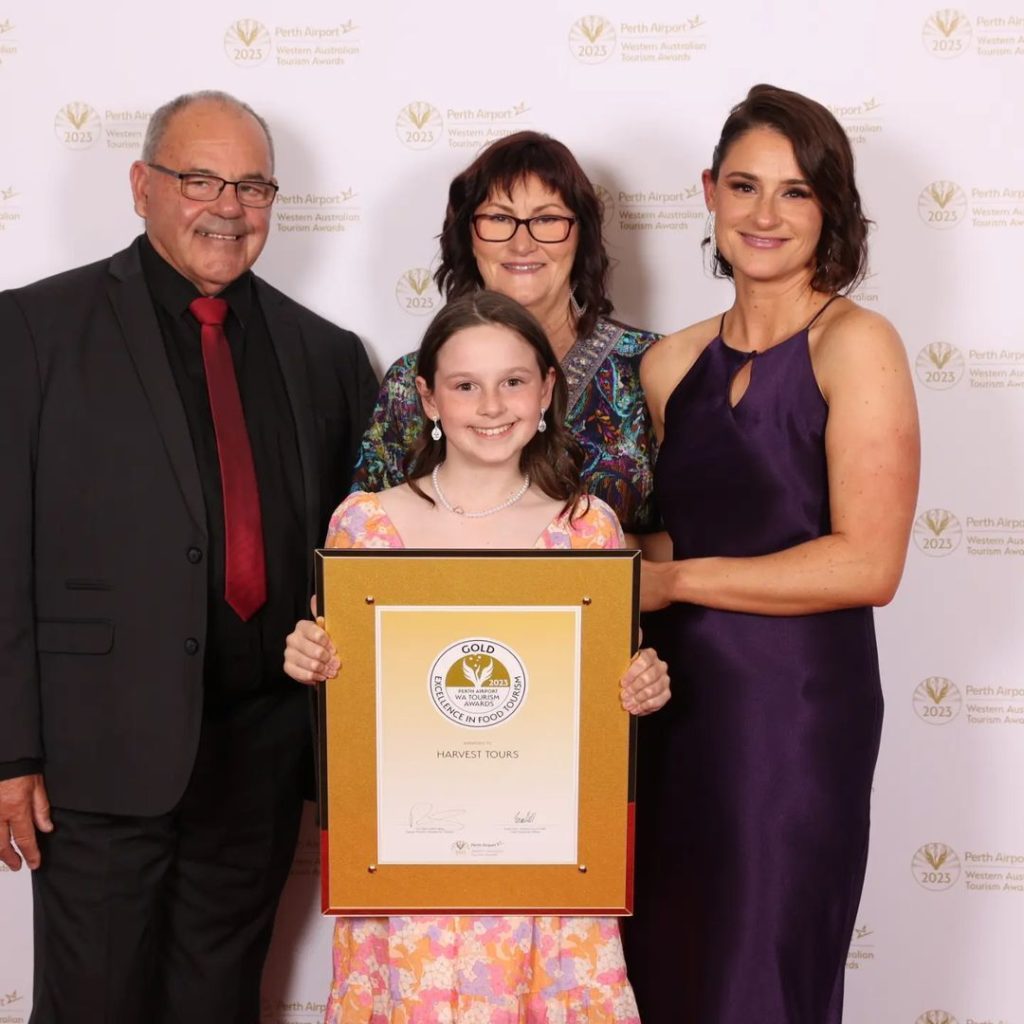 Gold Winner at the WA Tourism Awards