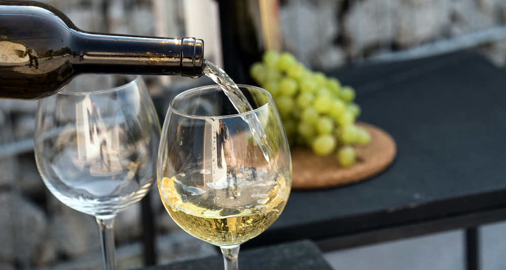 Waiter serving Semillon Sauvignon Blanc in Margaret River